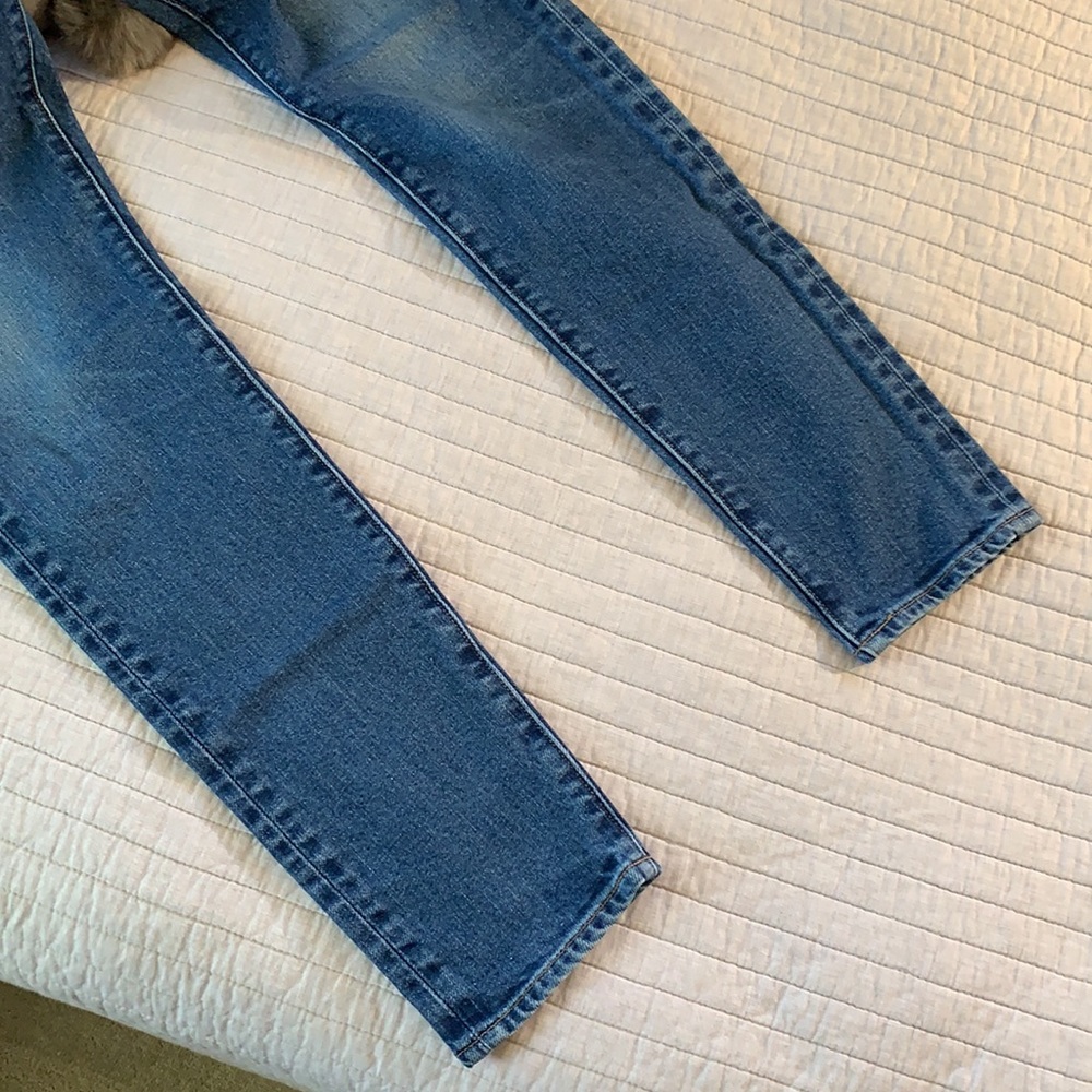 Levi’s 512 slim taper made and crafted med wash high rise unisex jeans 28/32 - Picture 3 of 16